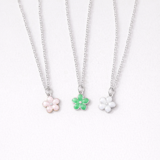 Blossom necklace (stainless steel)