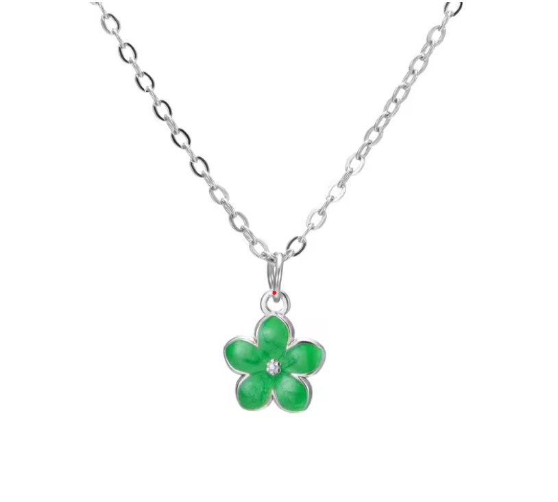 Blossom necklace (stainless steel)