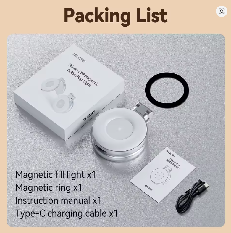 Selfie ring light