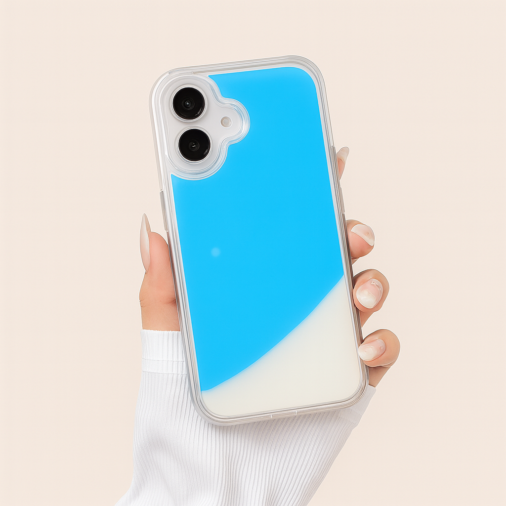 Fluid glow in the dark phone case