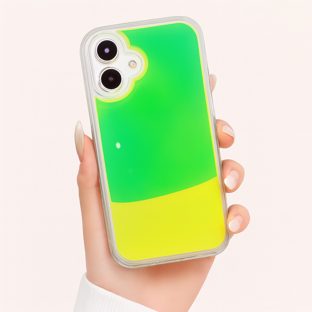 Fluid glow in the dark phone case