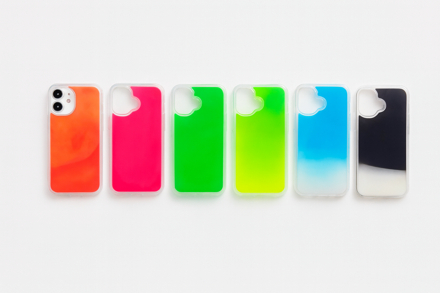 Fluid glow in the dark phone case