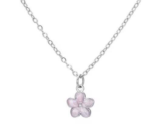Blossom necklace (stainless steel)