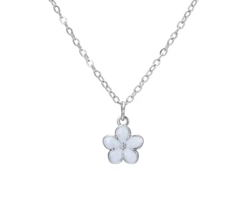 Blossom necklace (stainless steel)